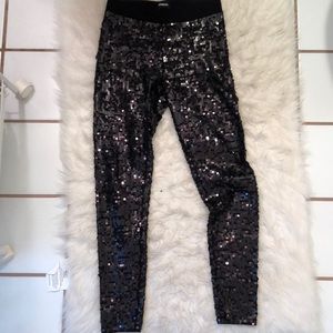 High Waisted Sequin Leggings